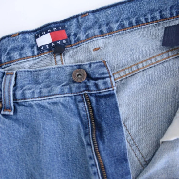 Tommy Hilfiger Vintage 90's Y2K Wide Leg Jeans ~Blue ~36/30 - Picture 8 of 16